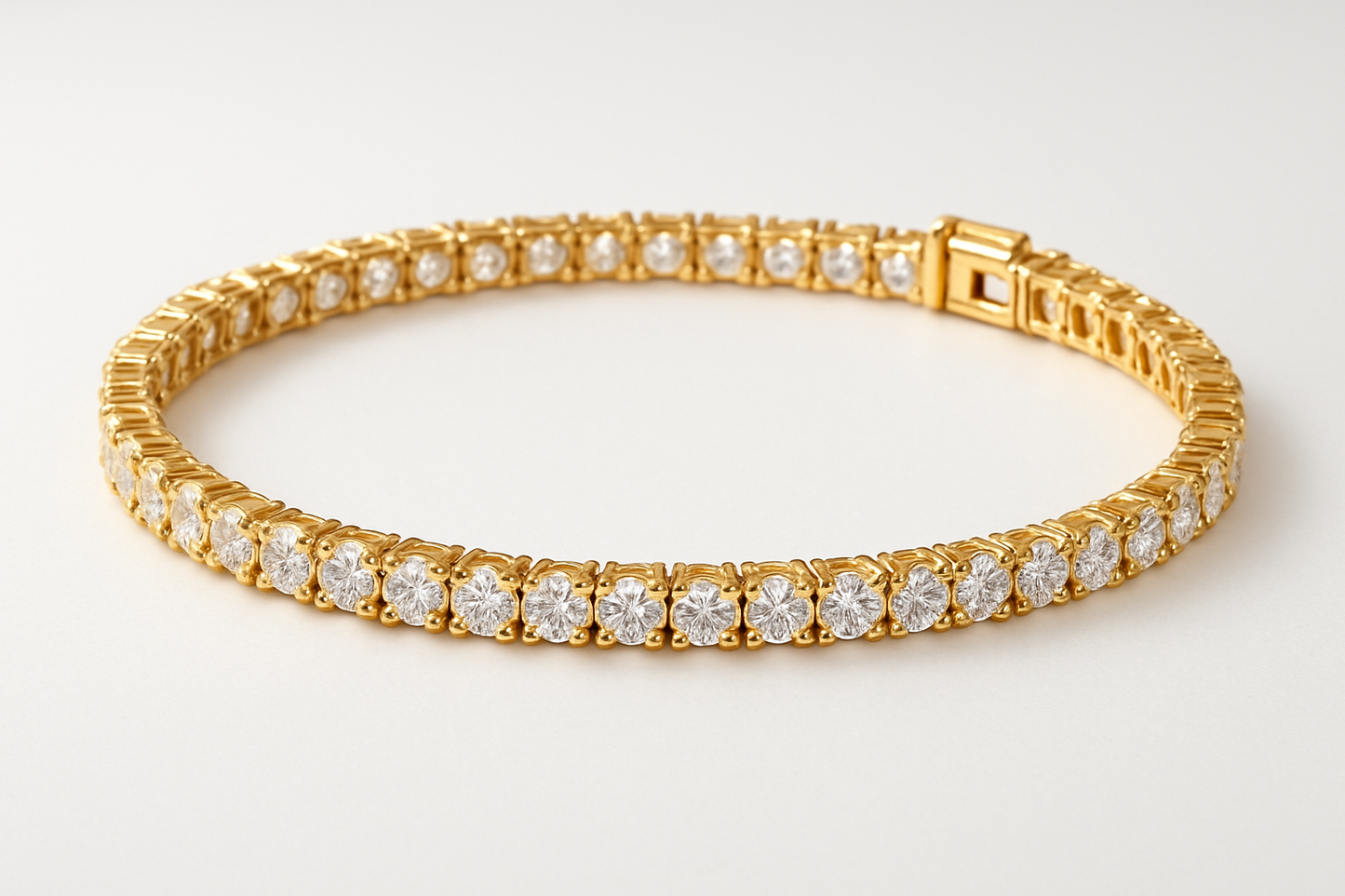 gold tennis bracelet